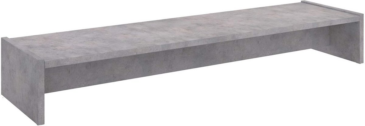 Monitorstandaard voor 2 Beeldschermen - Bureau Accessoire in Betonlook - 100 cm