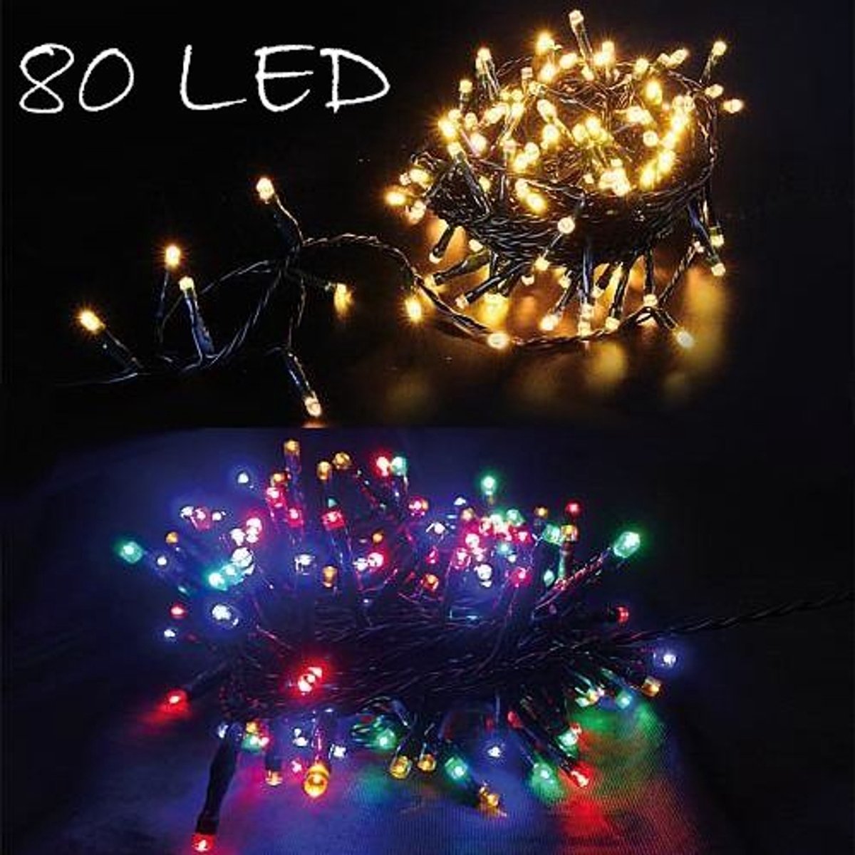 LED Kerstverlichting WW+RGB - 12,9m - 80 LEDs - App - IP44