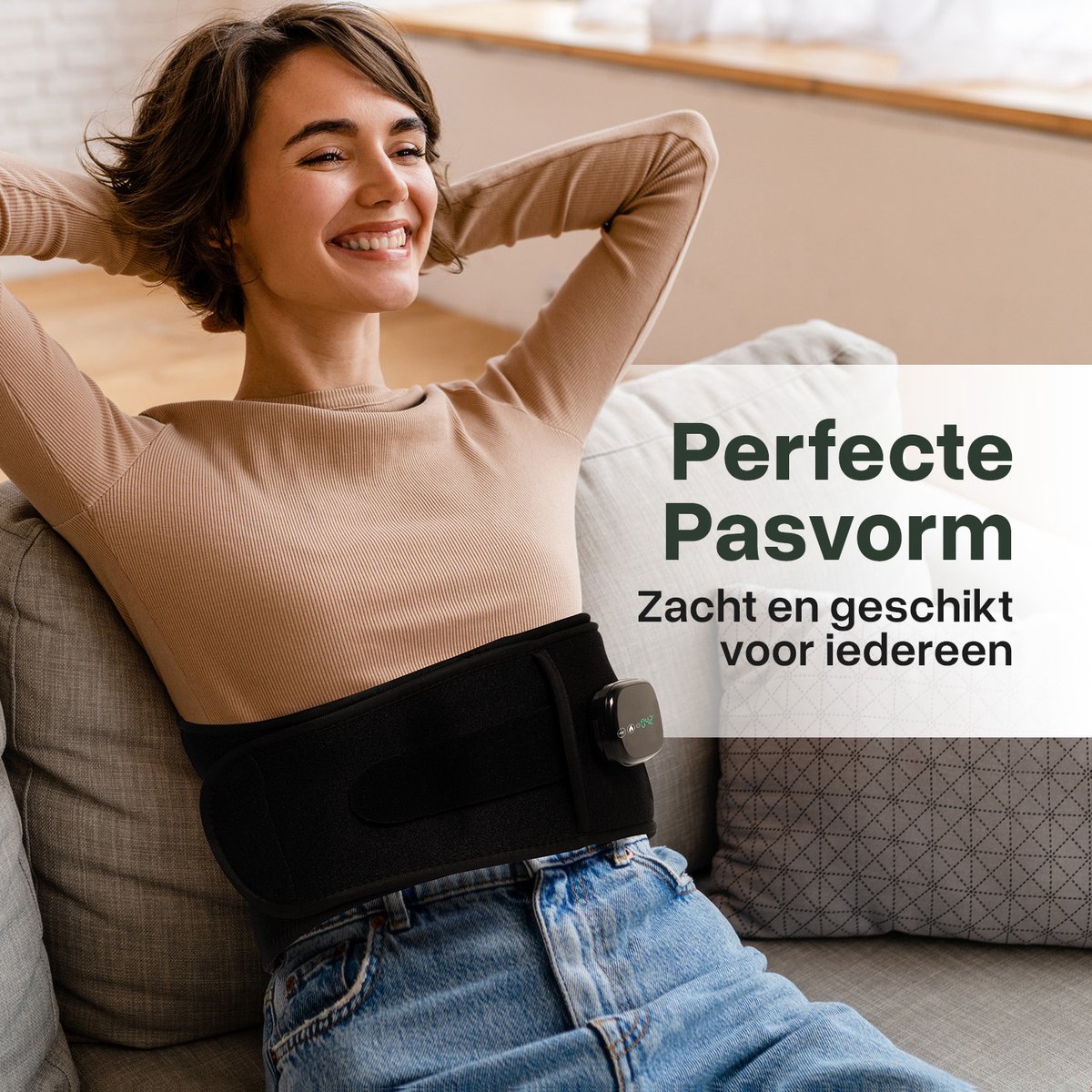 Jake Rug Massage Apparaat met Infraroodtherapie - Zwart - afbeelding 3