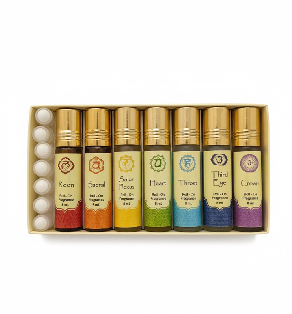 Chakra Collection Roll-On Set – 7 Chakra Geurrolletjes