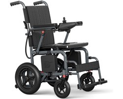 Elektrische Rolstoel - Lithiumbatterij 24V/10Ah - Actieradius ≥15 km - Dubbele 180W Motoren - Klimvermogen ≥3° - Elektromagnetische Rem – Anti-kantelwielen - Lichtgewicht& Opvouwbaar - Comfort & Stabiliteit