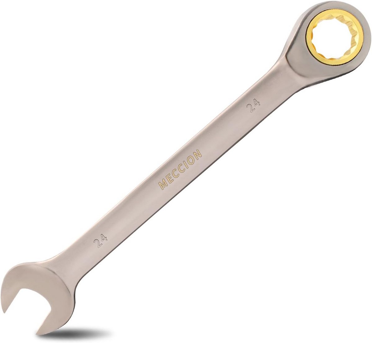 Professionele Combinatie Ratelsleutel 24mm - Chroom Vanadium Staal