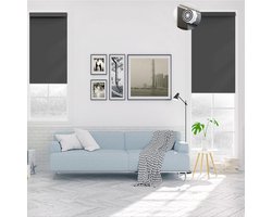 Venetiaanse Jaloezieën 75 x 50 cm - Donkergrijs - Inclusief Montage-Onderdelen