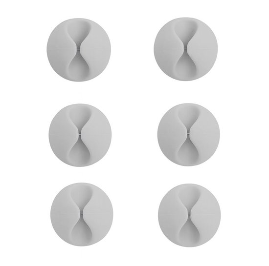 Allteq - Clip de câble - Allteq - 6 pièces - Support de câble - Wit