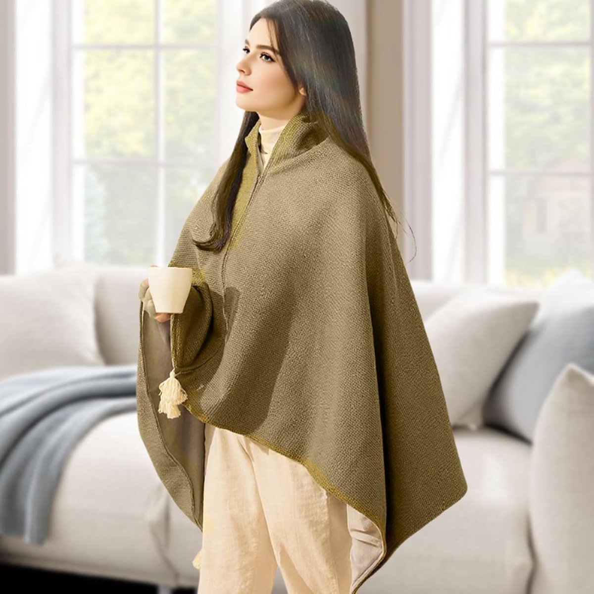 Hoodie Deken Fleece - 150x80cm - 3 Standen - Warmtedeken - afbeelding 2