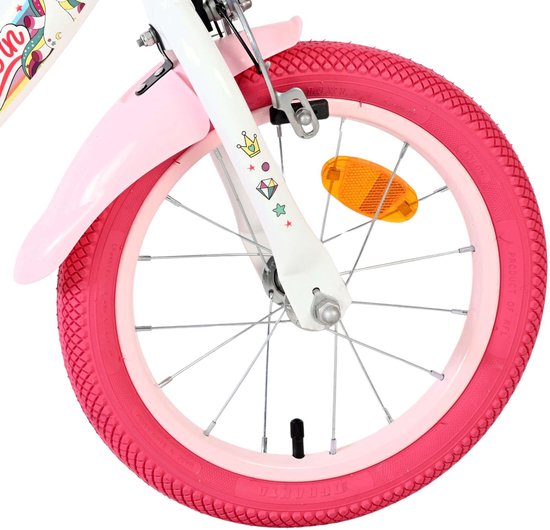 Volare Unicorn Kinderfiets - Meisjes - 14 inch - Wit van Volare — afbeelding 5