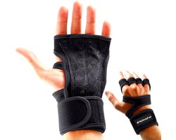 MyBodyFuel - Fitness Handschoenen - Grip Handschoenen - Antislip - 2 Stuks - Maat XL - Zwart