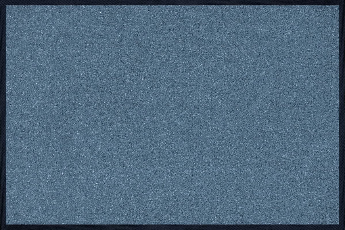 Unyqoos Wasbare en voetmat voor binnen en buiten 40x60 cm blauw