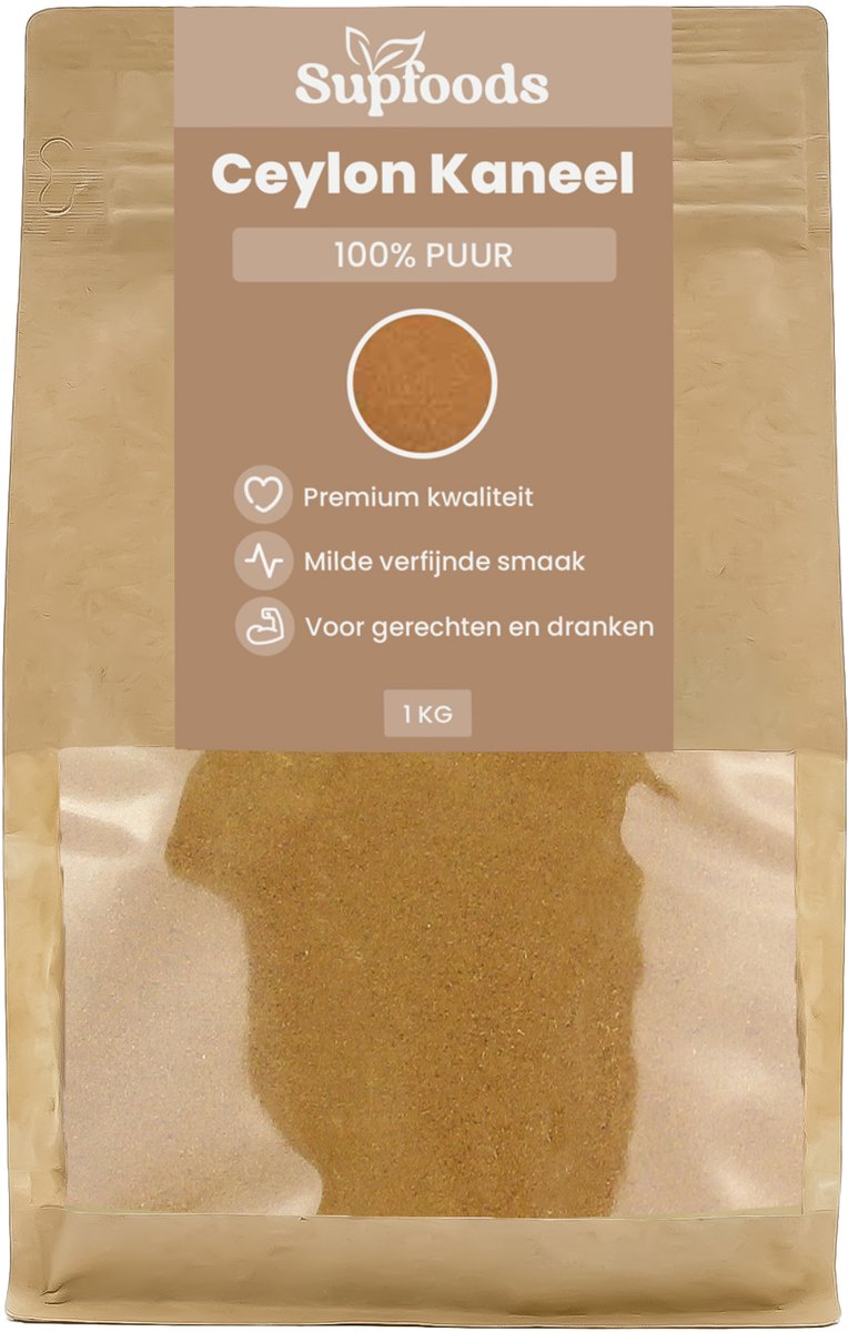 Ceylon Kaneel 100% Puur - 1kg - Ceylon Kaneel Poeder voor Zowel Zoete als Hartige gerechten