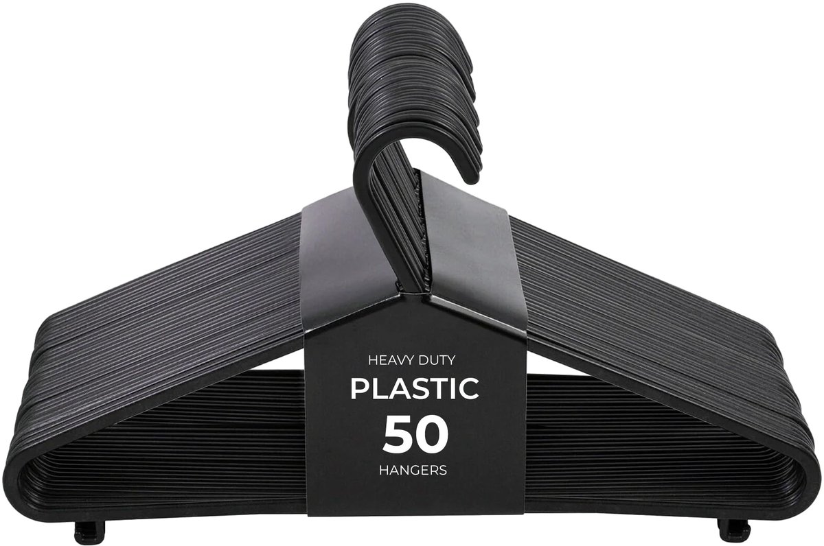 Unyqoos® Set van 50 en ruimtebesparende kledinghangers voor diverse kledingstukken