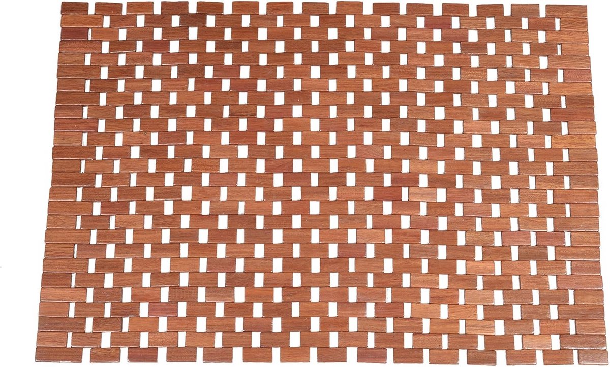 Houten Badmat 70 x 50 cm - Antislip Douchemat voor Binnen en Buiten