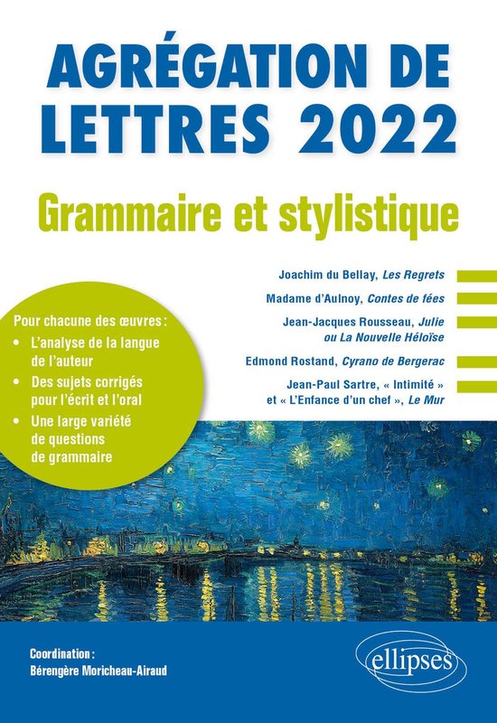 Grammaire et stylistique - Agrégation de lettres 2022 - cover
