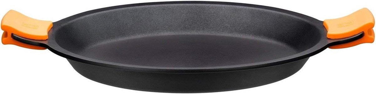 Efficiënte Paella-pan - 32 cm bovenmaat, 25.4 cm ondermaat, diepte 4.1 cm