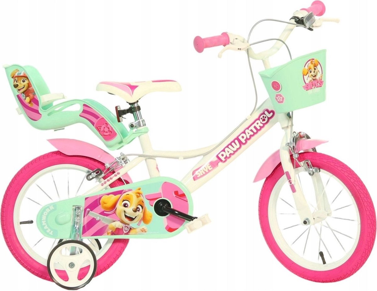 Paw Patrol Skye Kinderfiets 14 Inch – Met Zijwieltjes – Meisjesfiets 4-6 Jaar