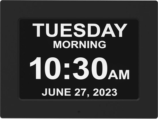 13.46 '' GROOT Lcd Display Clear dementia klokken, luide alarm digitale klokken for slaapkamer Home Decor, kalenderklok met tijd/kalender/temperatuur (Size : XL