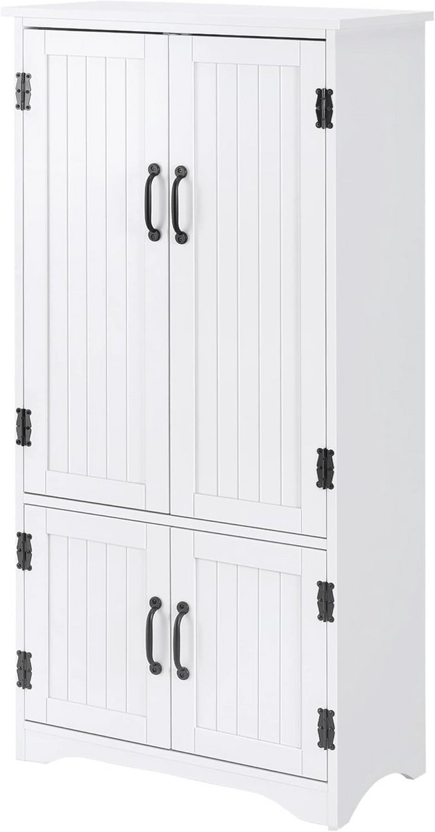 Moderne Keukendressoir met Vakken en Planken - Wit