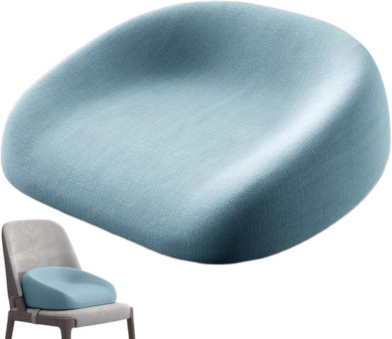 Rehausseur pour Enfants - Siège enfant - Rehausseur - 8 cm - Amovible - Ceinture de sécurité réglable - Rehausseur antidérapant - Coussin pour chaise haute - Pour petits enfants, chaise de salle à manger, rehausseur, salle à manger - Blauw
