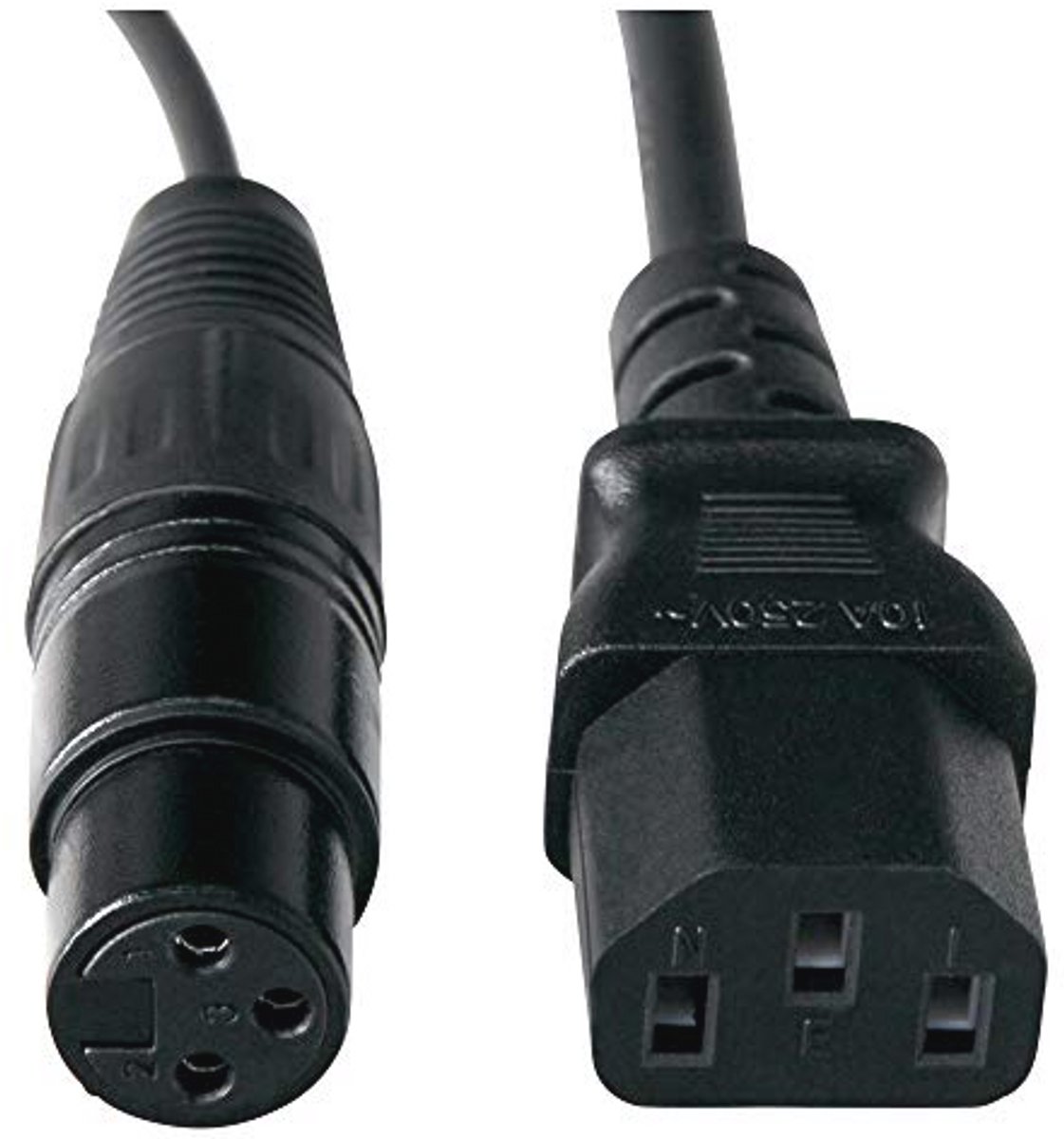 Hybride DMX Kabel 5m met Stroom Voor Lichteffecten