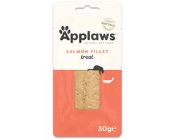 Applaws - zalm filet - snack voor de kat - handgesneden stuk zalmfilet - 12 x 30 gram - gezonde snack voor de kat -