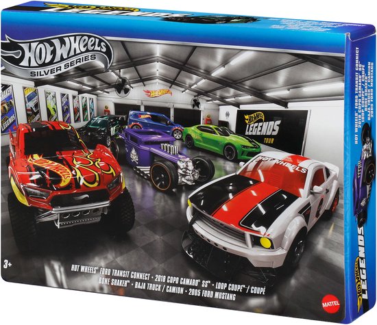 Voitures et camions jouets en métal Hot Wheels - Ensemble de 6 véhicules HW Legends