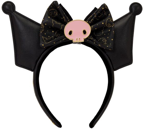 Bandeau oreilles Loungefly Sanrio par Loungefly, édition spéciale 20e anniversaire Kuromi, costumes et articles Fun