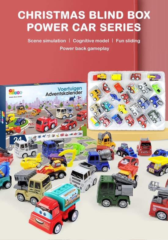 By Baboo - 24 Auto Verrassingen - Auto's Speelgoed Kinderen - Kerstcadeau Jongen - Kerstpakket - Vanaf 4 Jaar - Adventskalender 2024 Jongens - Hot Wheels - 5 jaar, 6 jaar, 7 jaar, 8 jaar, 9 jaar, 10 jaar van By Baboo — afbeelding 5