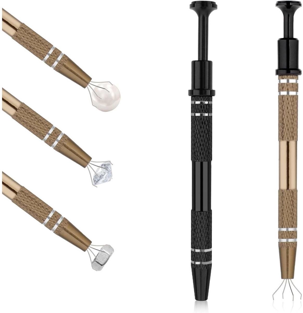 EXCITAT 2 stuks Oppakgereedschap - 12 cm baltang - met 4 klauwen - Sieradenoppakgereedschap - voor het vastpakken van kralen en sieraden