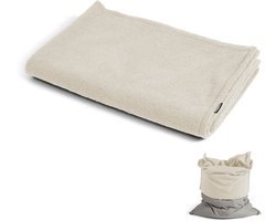 Zitzakhoes ‘Das Kuschelcover’ van bouclé teddy stof, indoor hoes voor zitzak of fauteuil in beige