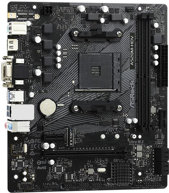 Azerty Combokit Asrock 5500 - Combokit - AMD Ryzen 5 5500 - Asrock A520M-HDV