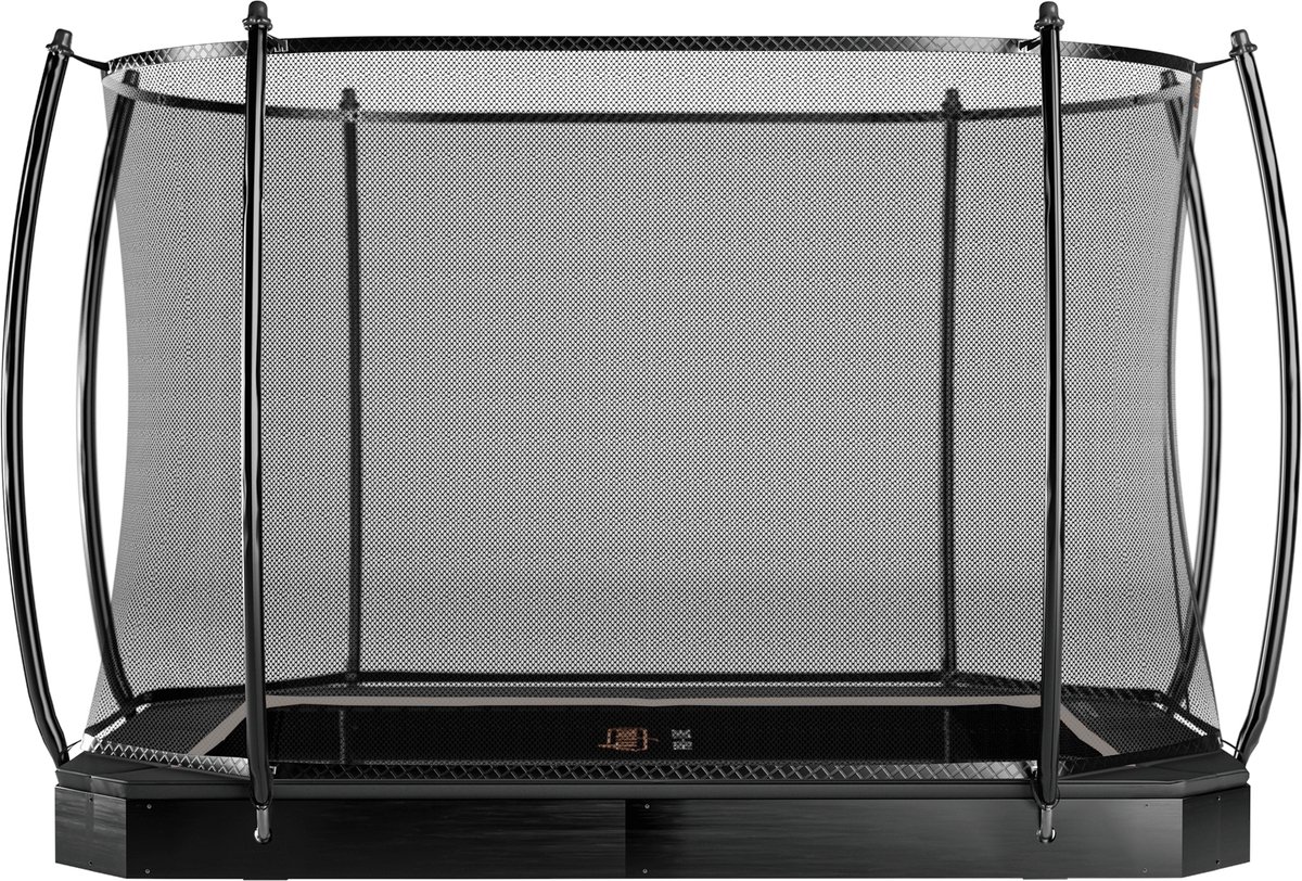 Avyna Pro-Line FlatLevel trampoline 234 – 340x240 cm + Royal Class veiligheidsnet - Zwart