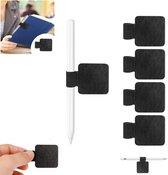 5 stuks - Zelfklevende Penlus - Kleurige Penlus voor Notitieboek - Kalender - Clipboard - 4*4cm - leren zelfklevende penhouder met elastische lus - accessoires voor notitieboekjes