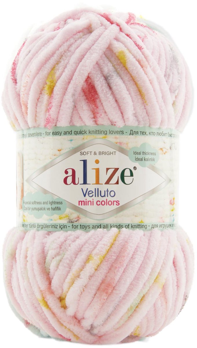 Alize Velluto Mini Colors 8119 Pakket 5 Bollen