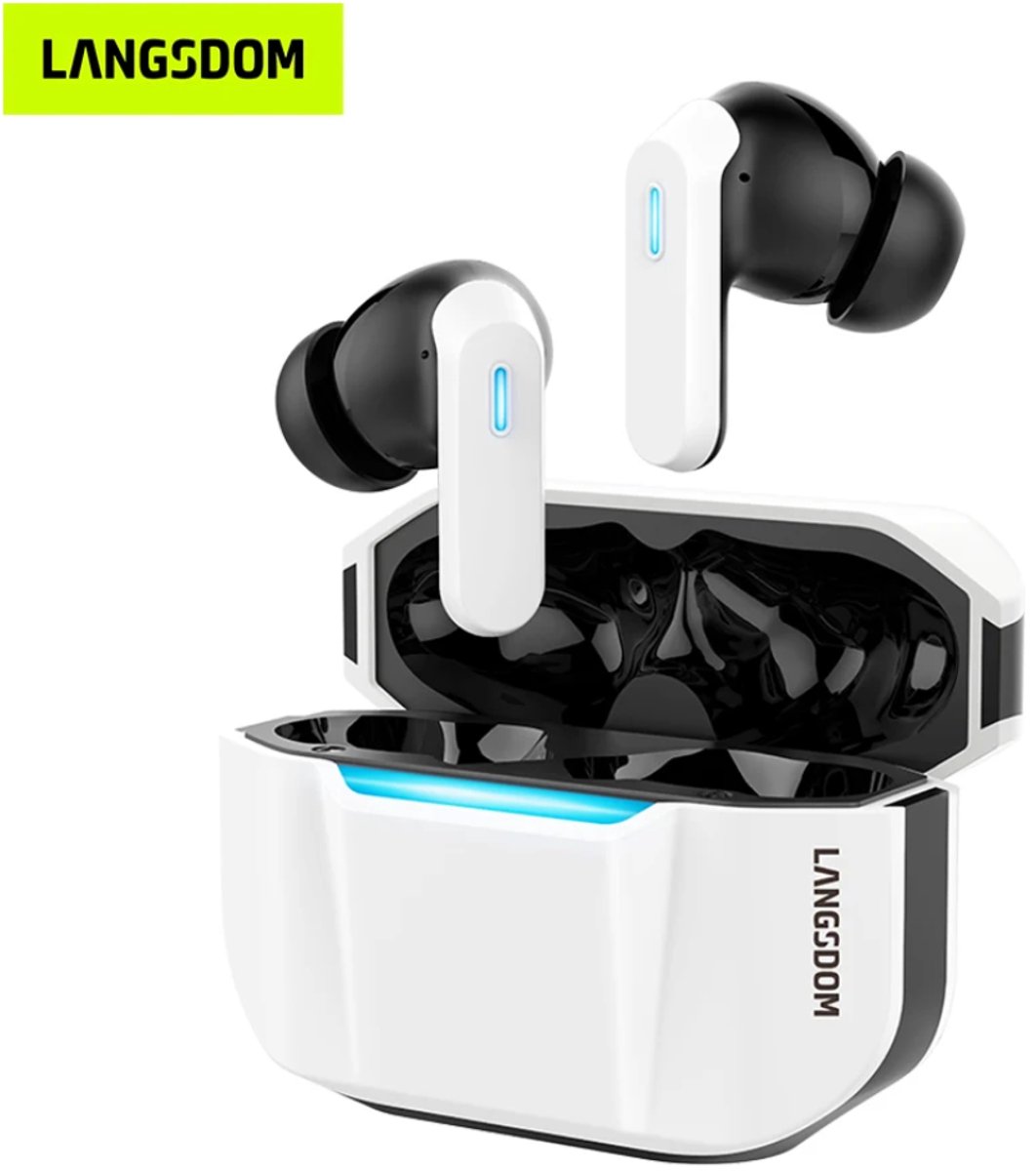 Oordopjes-Dual-mic ANC active noise cancellation-RGB verlichting- Bluetooth 6.0- & IPX5