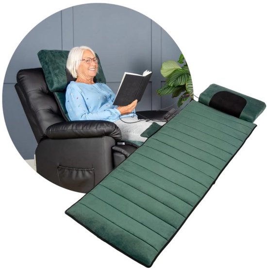 Felman Remedy Massage System Incl. Gratis Cover- Massagekussen - Shiatsu - Warmtetherapie - 170 x 55 cm