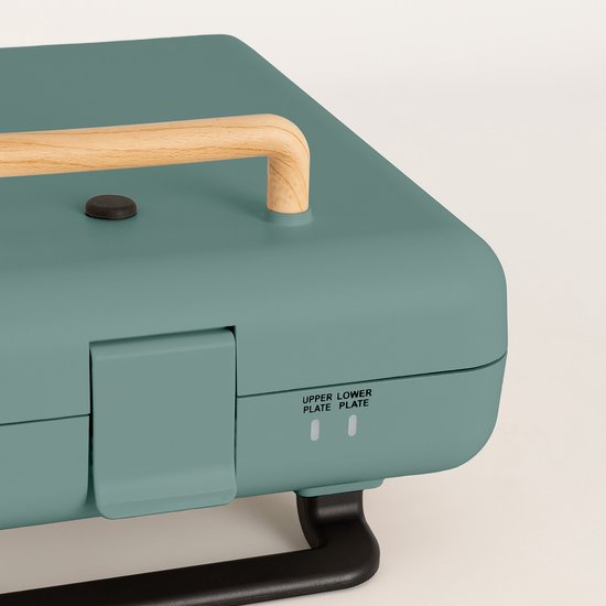 CREATE - Tosti-ijzer, grill en wafelijzer met verwisselbare platen - Sage - Viervoudig - STONE STUDIO van CREATE — afbeelding 2
