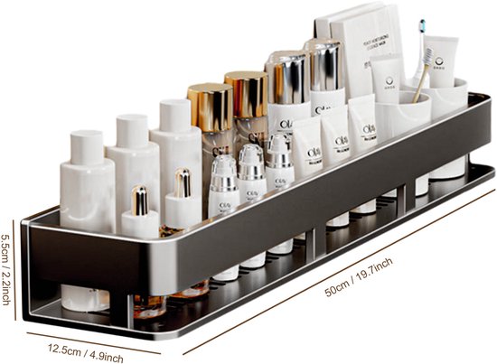 NZDY Antiek 2 Tier Brons Hoekrek Massief Messing Dubbele Badkamer Douche Plank Wandmontage Roestdicht Koper Driehoek Opbergmand Douche Caddy Driehoek Organizer Houder