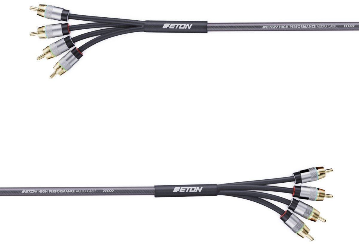 Eton RCA4U-55 – High-End RCA-kabel 5,5m met OFC koper en 24K vergulde connectoren