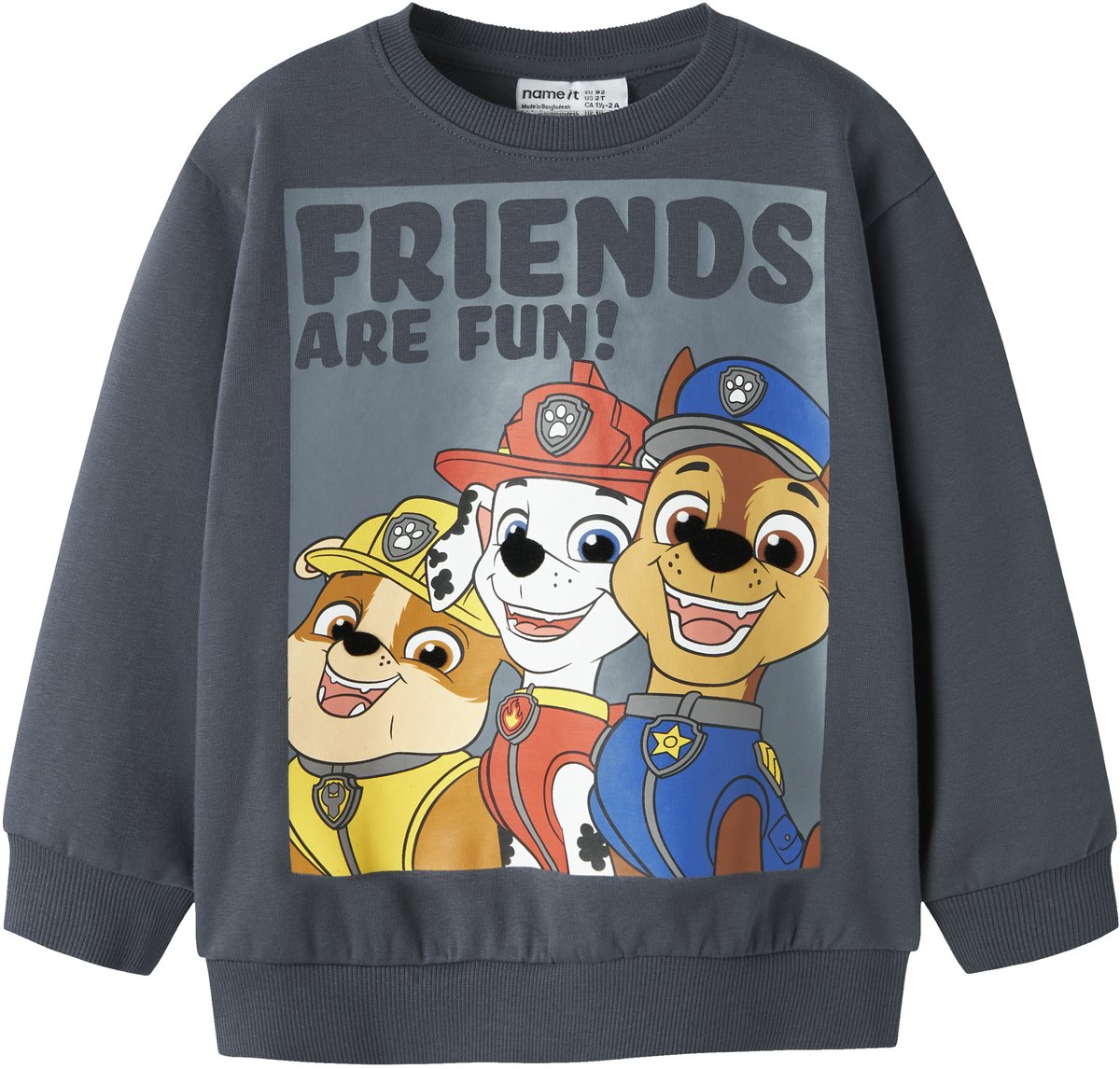 NAME IT - NMMARGUS PAW NREG SWEAT BRU CPLG - Jongens - Sweaters