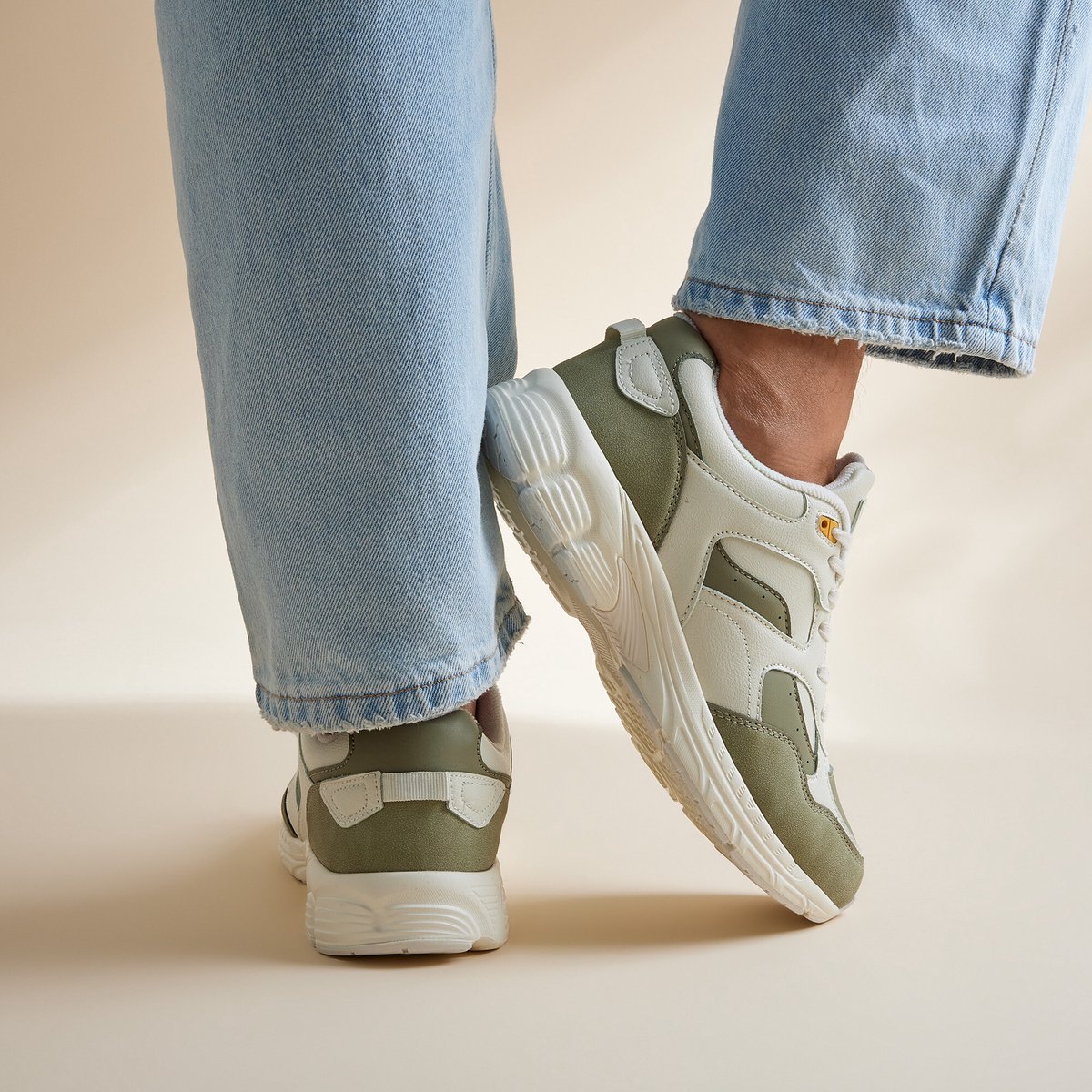 Vertice Sneakers beige Synthetisch - Maat 42