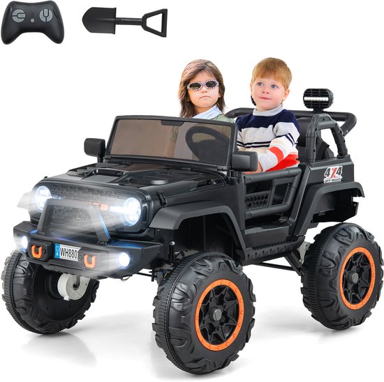 COSTWAY Mercedes Benz Elektrische kinderauto met muziek en koplampen, elektrische auto 3-5 km/u, incl. 2,4 G afstandsbediening, voor kinderen vanaf 3 jaar oud