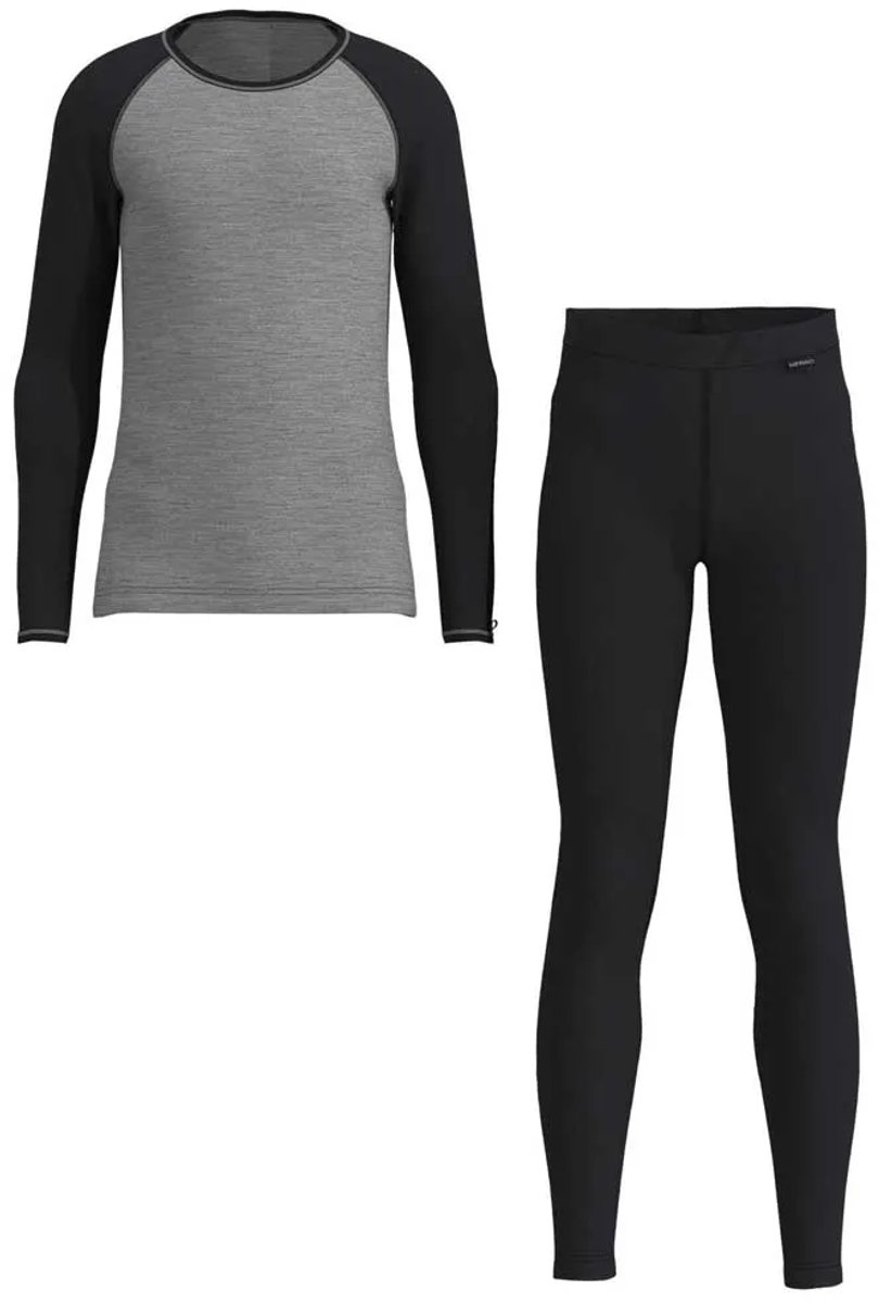 Loeffler Set Cb Transtex® Merino Basislaagbroek Zwart 152 cm Jongen