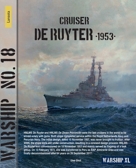 Lanasta - Warship 18 - Cruiser De Ruyter 1953 - cover