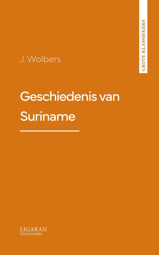 Geschiedenis van Suriname - cover