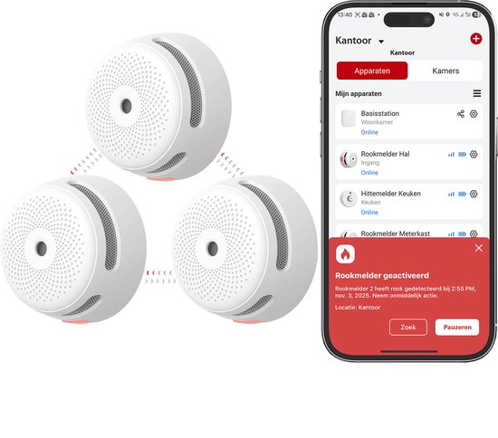 X-Sense XS01-M Slimme Rookmelder WiFi 3 stuks