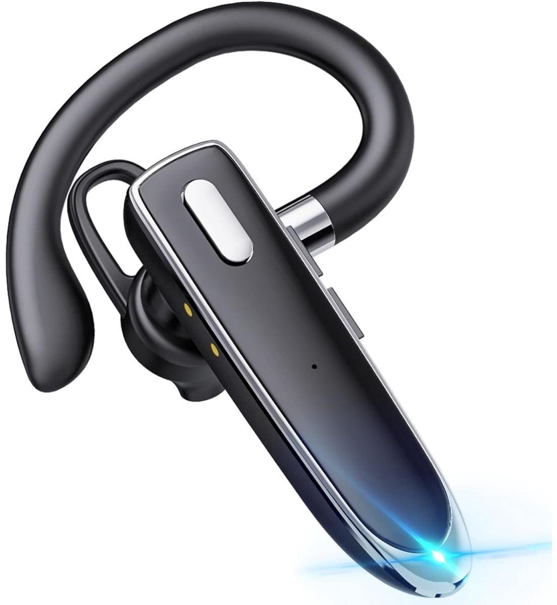 Bluetooth-headset - Draadloze headset met microfoon - Headset voor in de auto - Tot 15 uur gesprekstijd - Compatibel met iOS- en Android-telefoons