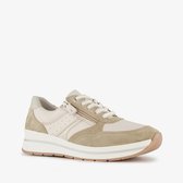 Hush Puppies suède dames sneakers beige - Maat 44 - Echt leer - Uitneembare zool