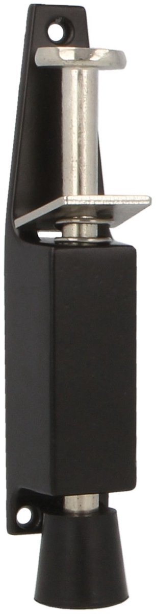 Unyqoos® Moderne verticale deurstopper met antislip rubberen voet in zwart 120 x 25 mm