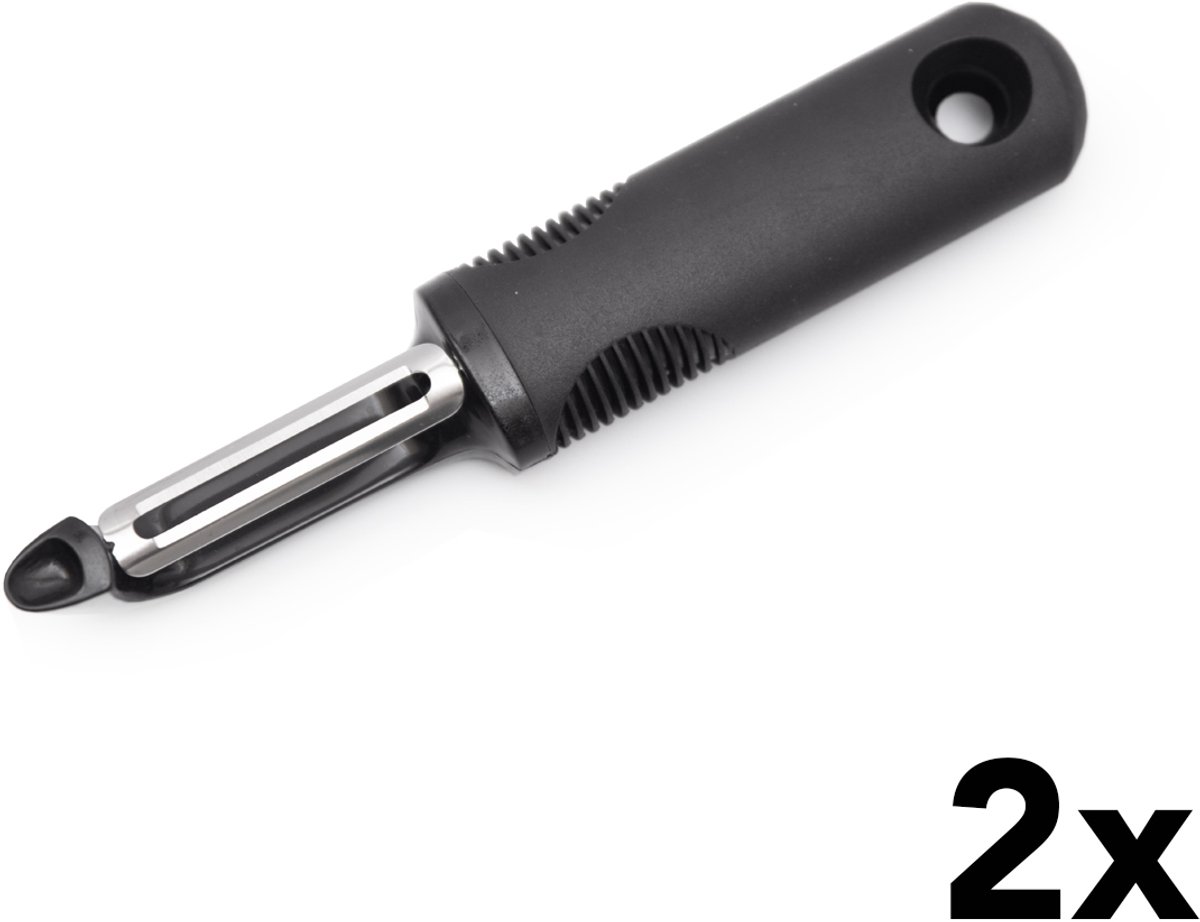 HCB® - Professionele horeca dunschiller - set van 2 - Groenteschiller - Aardappel schiller - Aspergeschiller - 3499-2