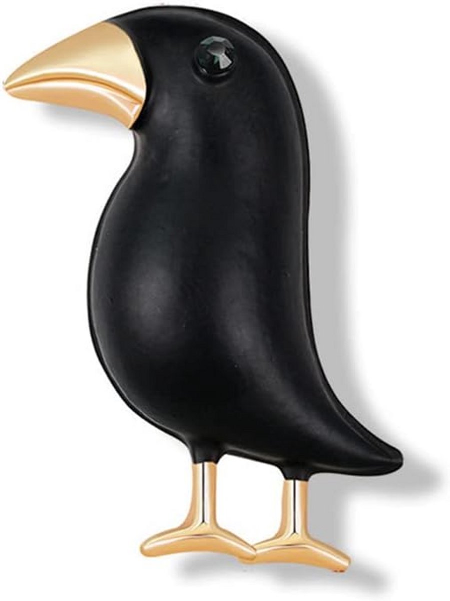 Creatieve Kraai Broche - Leuke Vogel Pin Badge voor Dames en Heren - Stijlvolle Sieraden voor Kleding en Accessoires