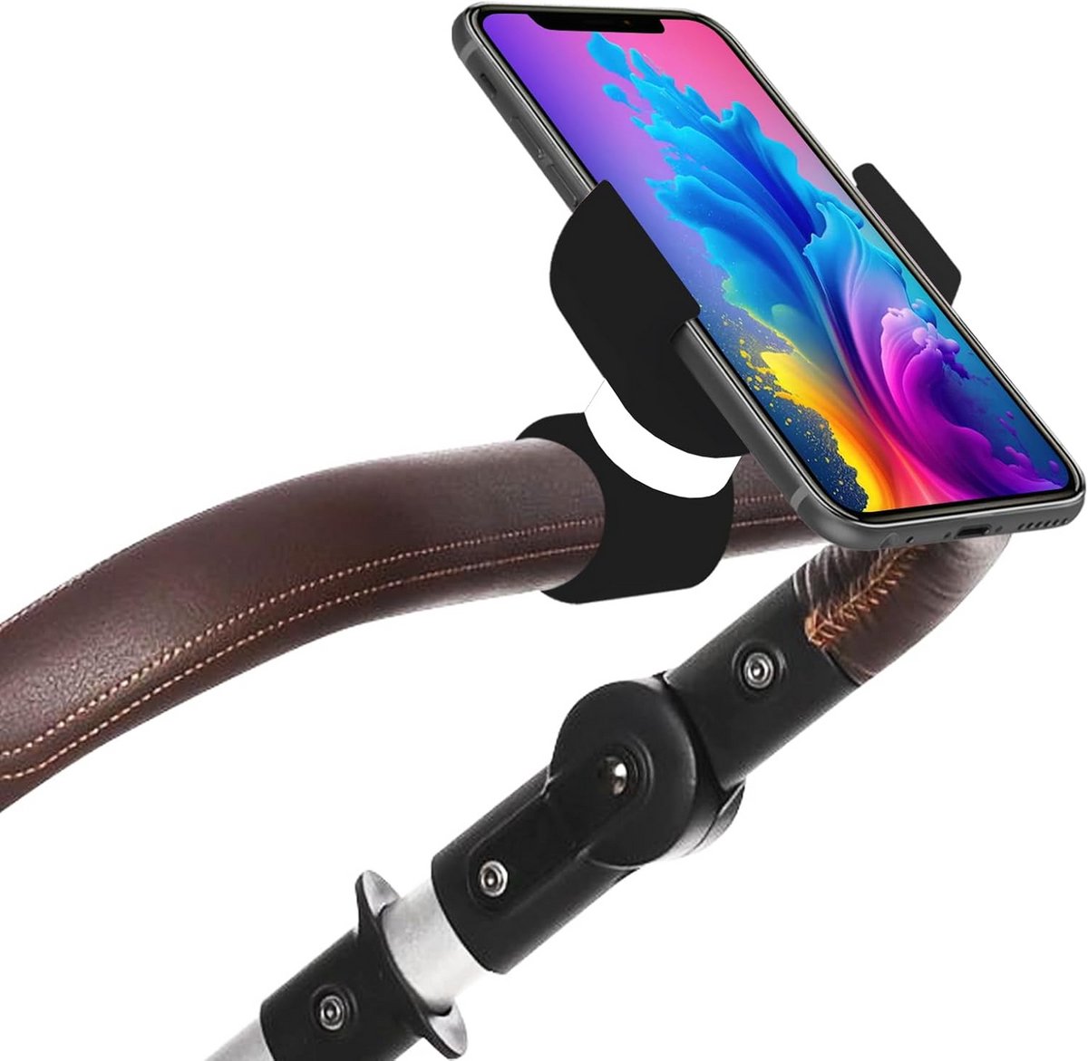 Universele Telefoonhouder voor Kinderwagen en Buggy - Stevig & Flexibel